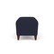 Lesro Siena Lounge Reception Loveseat Bench, Walnut, OH Navy Upholstery SN6001 - alternate 2